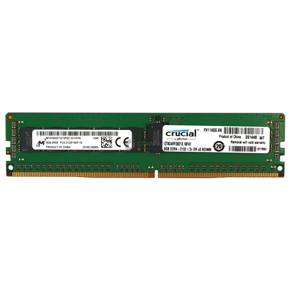 MTA18ASF1G72PDZ-2G1A1 MICRON MEMORY 8GB 2RX8 PC4 2133P DDR4 17000P MTA18ASF1G72PDZ-2G1A1 - -